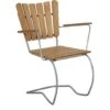 Brafab 56:An Chair, Galvanized/Teak -Tuin Verkoop brafab 56an chair galvanized teak 0