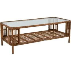 Brafab Anemon Salontafel 65x140x50 Cm, Naturel