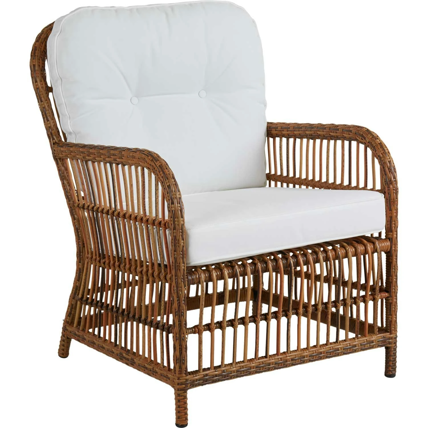 Brafab Anemon Loungestoel, Naturel/Wit 4 Brafab Anemon Loungestoel, Naturel/Wit - Afbeelding 2