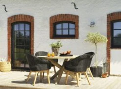 Brafab Eios Table Ø150, Teak -Tuin Verkoop brafab eios table 150 teak 5