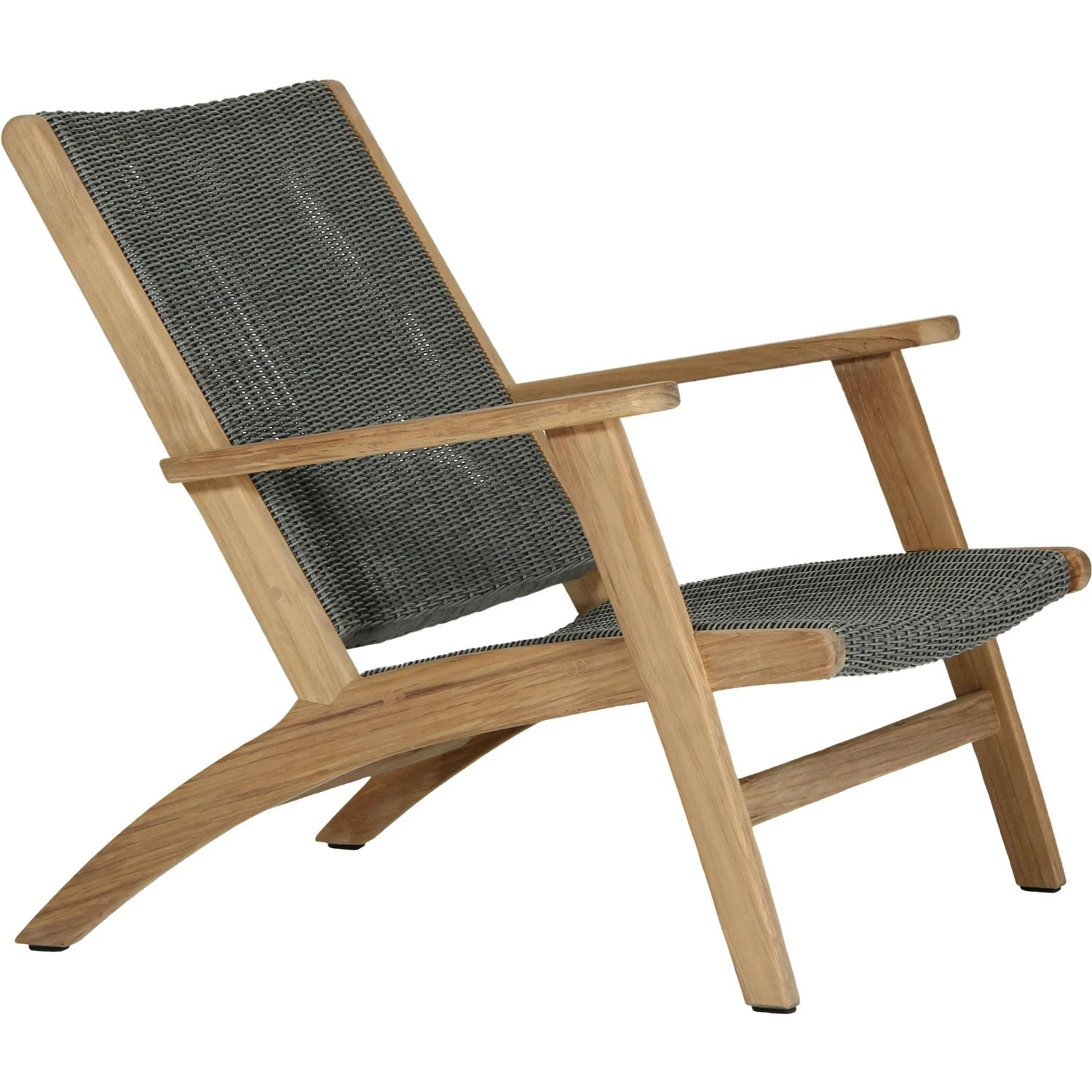 Brafab Kira Loungestoel, Teak / Grijs Kunstmatige Rotan 3 Brafab Kira Loungestoel, Teak / Grijs Kunstmatige Rotan