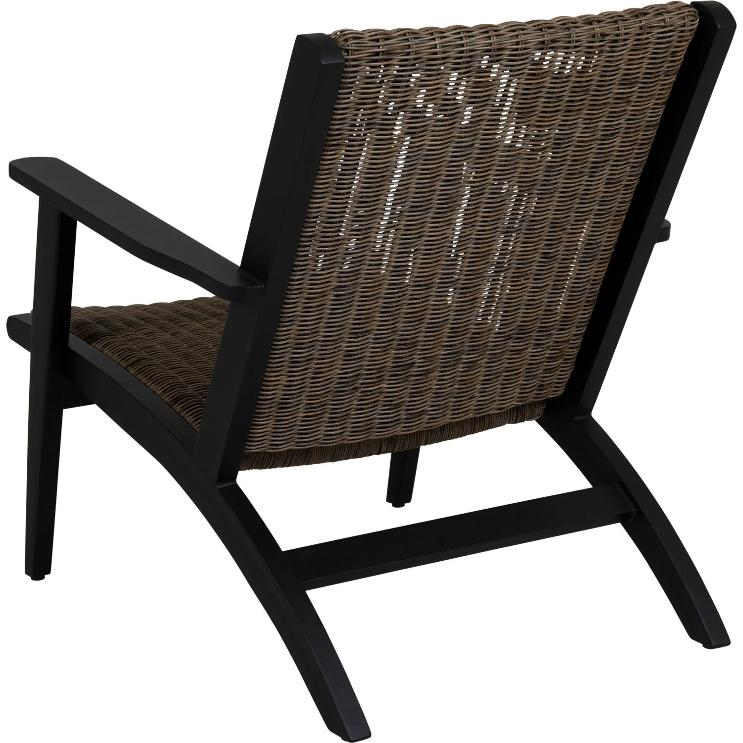 Brafab Kira Loungestoel, Zwart / Rustiek Kunstmatige Rotan 4 Brafab Kira Loungestoel, Zwart / Rustiek Kunstmatige Rotan - Afbeelding 2