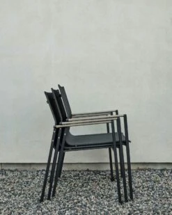 Brafab Lyra Eetstoel, Zwart/Grijs -Tuin Verkoop brafab lyra armchair black grey 1