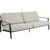 Brafab Lyra Bank 2,5-zits, Zwart/Zand 1 Brafab Lyra Bank 2,5-zits, Zwart/Zand -Tuin Verkoop brafab lyra sofa 25 black with cushion 0
