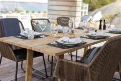 Brafab Midway Dining Chair With Pad, Nature -Tuin Verkoop brafab midway with black seat cushion nature 12