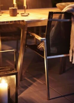 Brafab Naos Eetstoel, Roestvrij Staal/Donkergrijs -Tuin Verkoop brafab naos eetstoel roestvrij staal donkergrijs 2