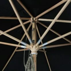 Brafab Reggio Parasol Ø300 Cm, Zwart -Tuin Verkoop brafab reggio wooden parasol 3m 12