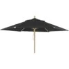 Brafab Reggio Parasol Ø300 Cm, Zwart 1 Brafab Reggio Parasol Ø300 Cm, Zwart -Tuin Verkoop brafab reggio wooden parasol 3m 2