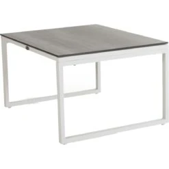 Brafab Talance Coffee Table 74x60cm H40, White / Dark Grey