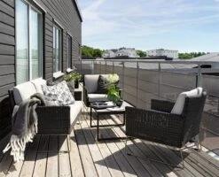 Brafab Talance Coffee Table 80x80cm H45, Black / Dark Grey -Tuin Verkoop brafab talance coffee table 80x80cm h45 dark grey 10