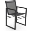 Brafab Vevi Dining Chair, Black/Alu -Tuin Verkoop brafab vevi dining chair 0