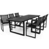 Brafab Vevi Dining Set, Aluminum / Black 1 Brafab Vevi Dining Set, Aluminum / Black -Tuin Verkoop brafab vevi dining set 3