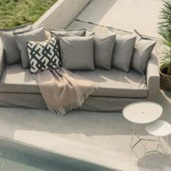 Le Grand Air 3-Zitsbank Voor Buiten Sunbrella, Taupe 11 Le Grand Air 3-Zitsbank Voor Buiten Sunbrella, Taupe -Tuin Verkoop decotique le grand air outdoor 3 seater sunbrella 29