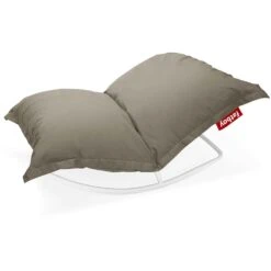 Fatboy Rock 'n Roll Rocking Chair Lightgrey With Bean Bag, Grey Taupe