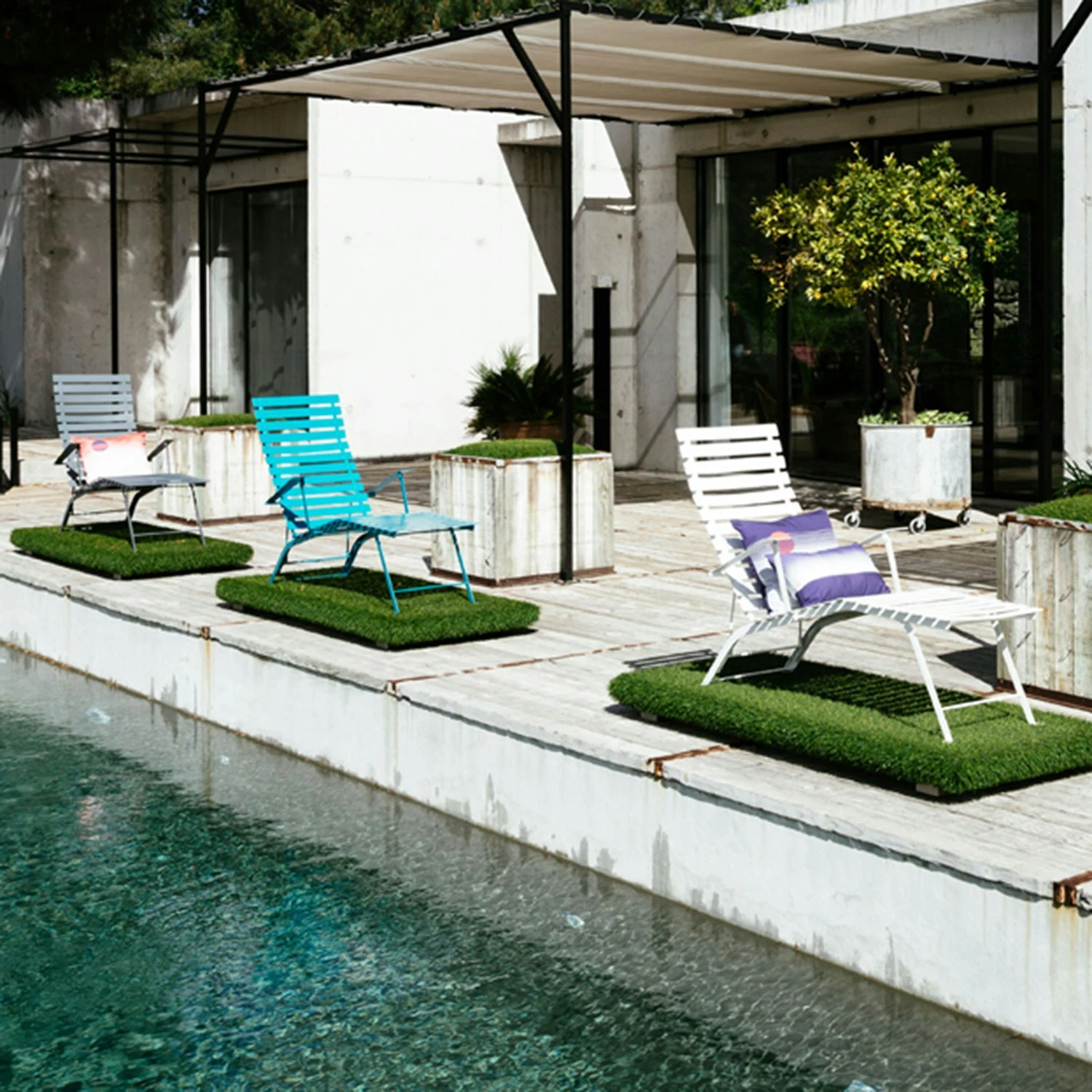 Bistro Chaise Longue, Poppy 4 Bistro Chaise Longue, Poppy - Afbeelding 2