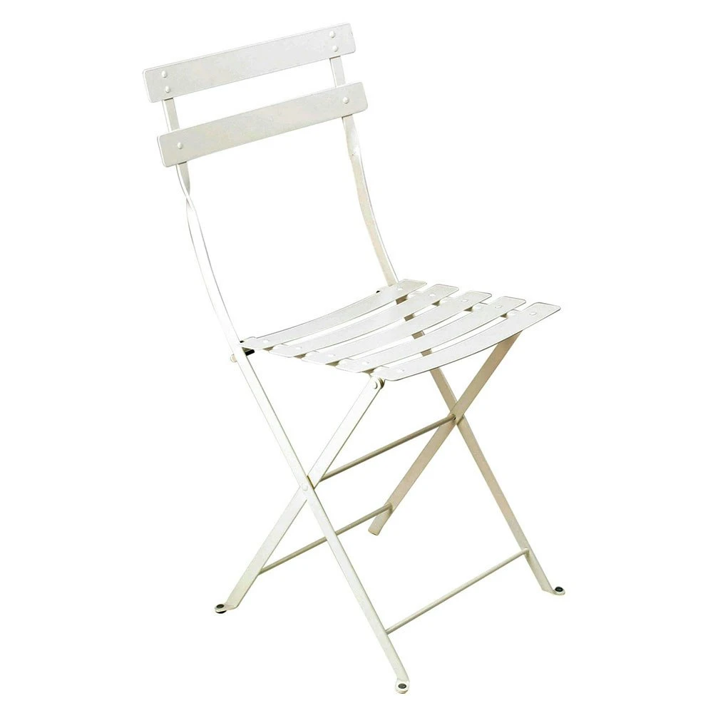 Bistro Metal Chair, Cotton White 3 Bistro Metal Chair, Cotton White