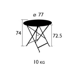 Floréal Table Ø77 Cm -Tuin Verkoop fermob floreal table 77 cm 33 2