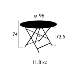 Floréal Table Ø96 Cm, Cedar Green -Tuin Verkoop fermob floreal table 96 cm cedar green 3 1
