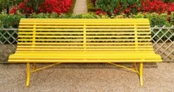 Louisiane Bench 200 Cm, Deep Blue -Tuin Verkoop fermob louisiane sofa 200 cm 34 1