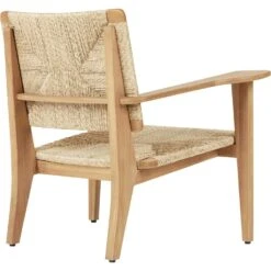 Gubi F-Chair Outdoor Loungestoel Teak -Tuin Verkoop gubi f chair outdoor loungestoel teak 1