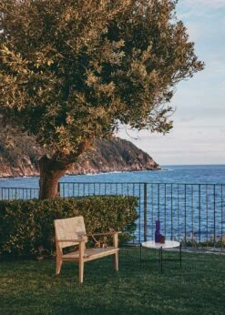 Gubi F-Chair Outdoor Loungestoel Teak -Tuin Verkoop gubi f chair outdoor loungestoel teak 3