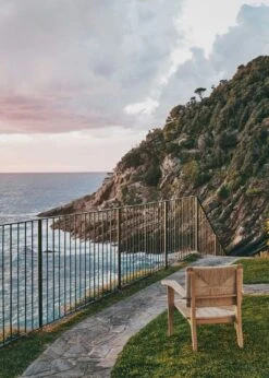 Gubi F-Chair Outdoor Loungestoel Teak -Tuin Verkoop gubi f chair outdoor loungestoel teak 4