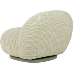 Gubi Pacha Outdoor Loungestoel, Dedar Chevron Outdoor Fr 008, Mosgroene Voet -Tuin Verkoop gubi pacha outdoor loungestoel 10