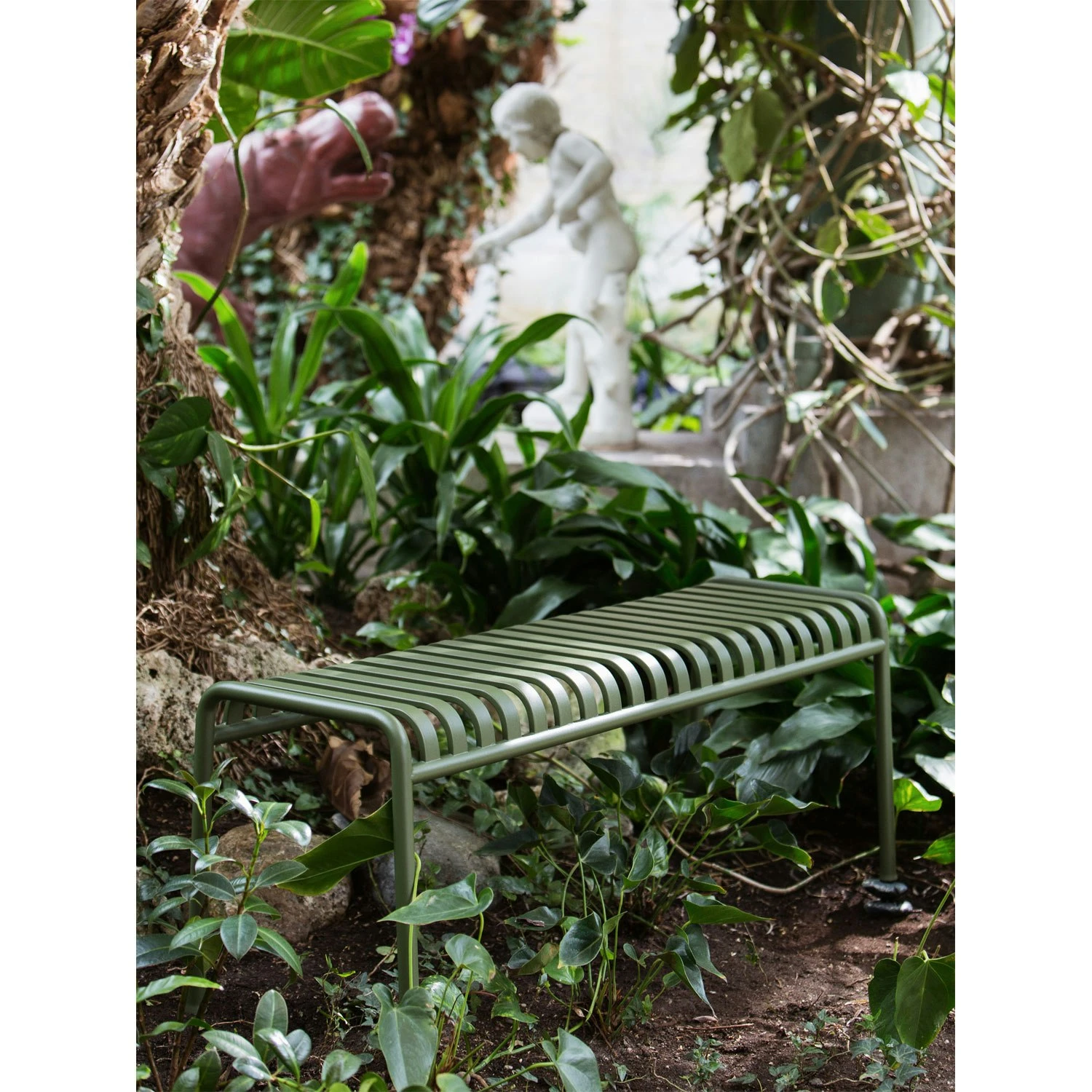 Hay Palissade Bank, Olijfgroen 4 Hay Palissade Bank, Olijfgroen - Afbeelding 2