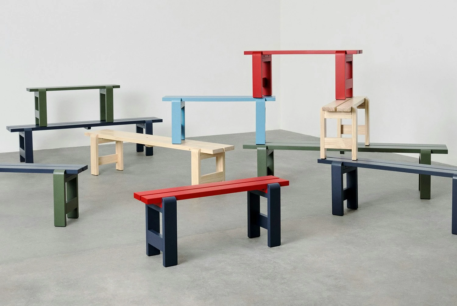 Hay Weekday Bank 23x111 Cm, Olijfgroen 7 Hay Weekday Bank 23x111 Cm, Olijfgroen - Afbeelding 5