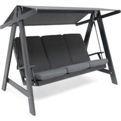 Aspö Hangmat Met Kussen, Orkaangrijs/Grijs