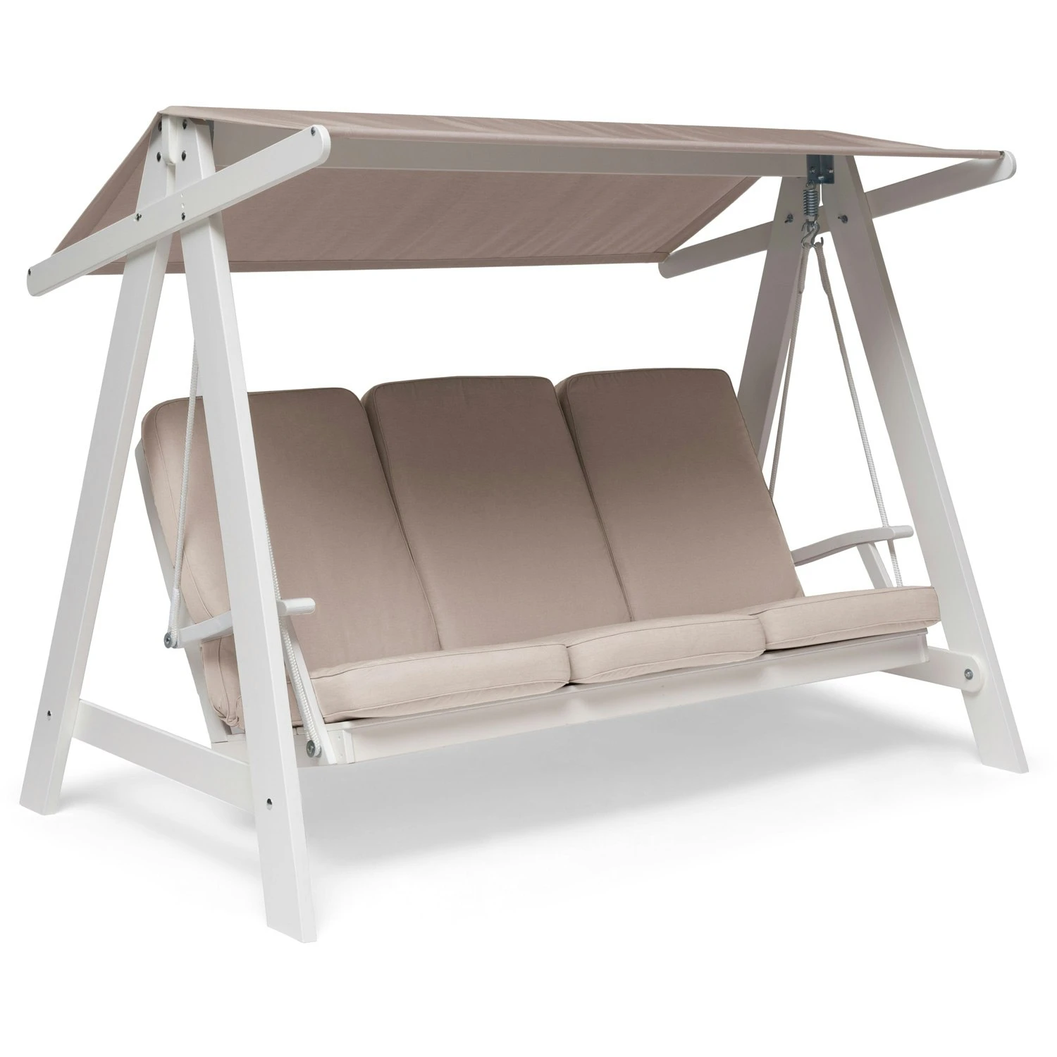 Aspö Hangmat Met Kussen, Wit/Beige 3 Aspö Hangmat Met Kussen, Wit/Beige