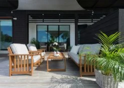 Gotland Bank 3-zits 182 Cm, Hittebehandeld As -Tuin Verkoop hillerstorp gotland bank 3 zits 5