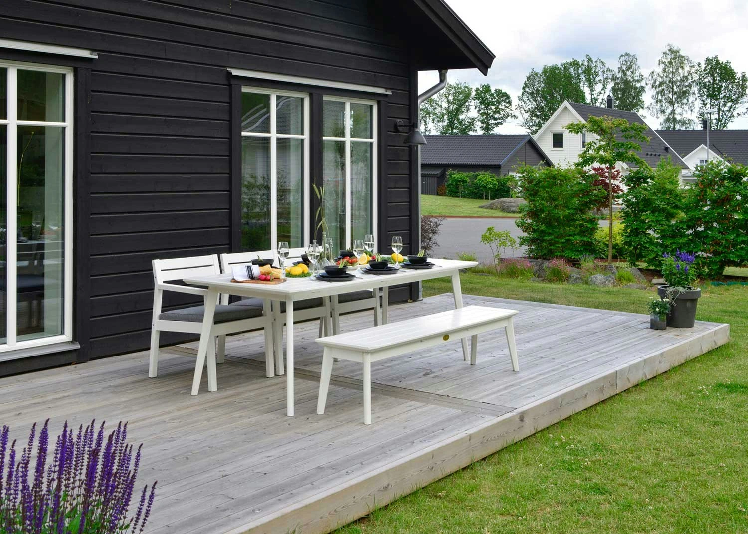 Stoltö Tafelset 6 Zitplaatsen, Wit 5 Stoltö Tafelset 6 Zitplaatsen, Wit - Afbeelding 3