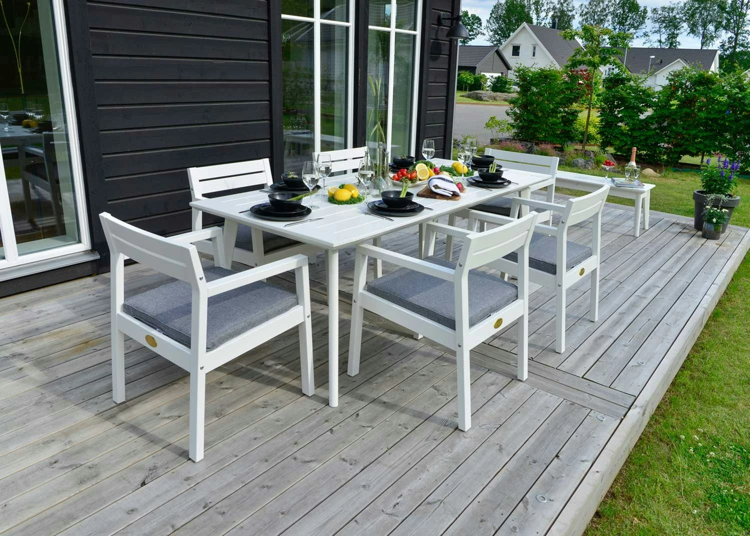 Stoltö Tafelset 6 Zitplaatsen, Wit 6 Stoltö Tafelset 6 Zitplaatsen, Wit - Afbeelding 4