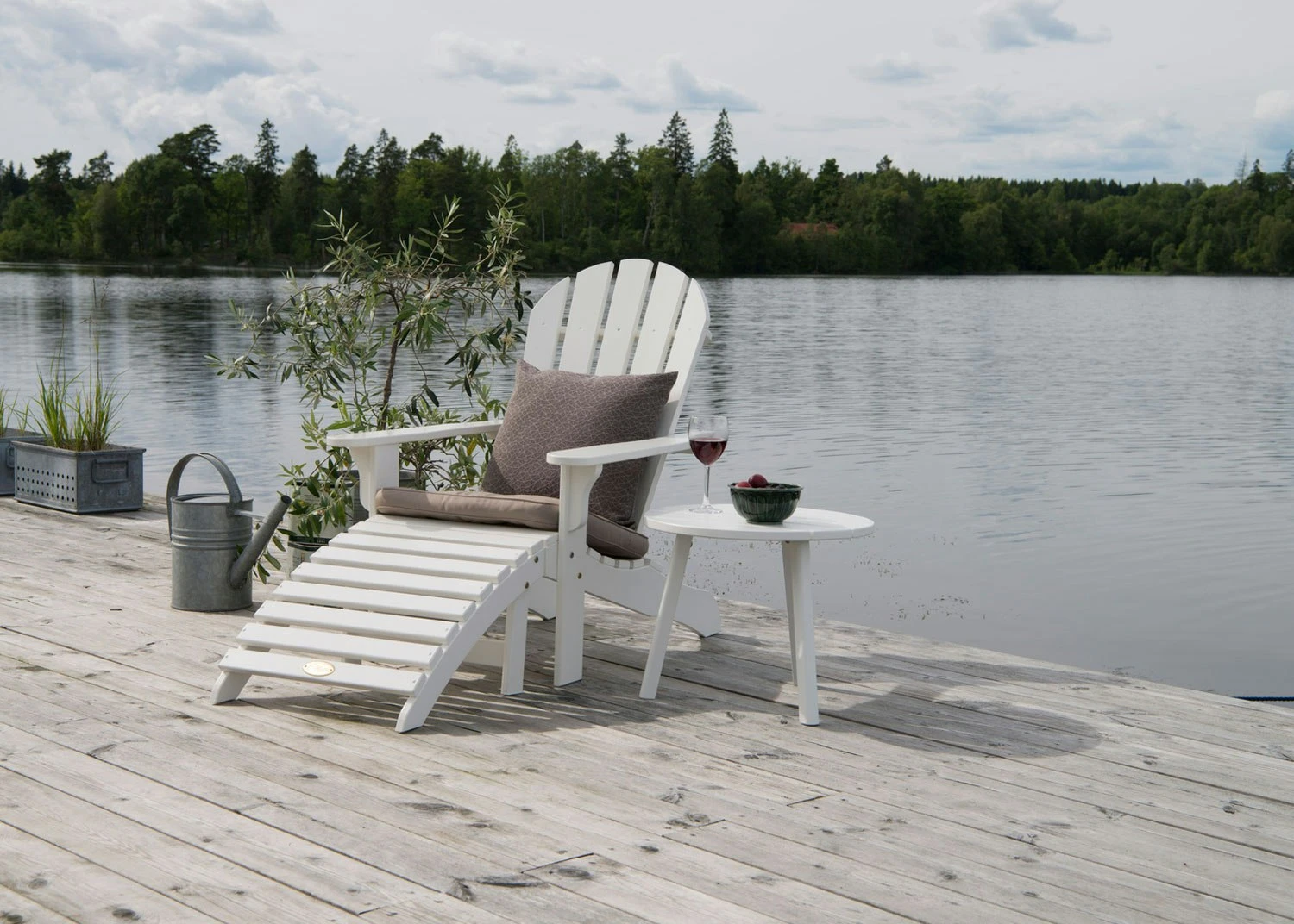 Tennessee Bijzettafel Ø50x41 Cm Wit 4 Tennessee Bijzettafel Ø50x41 Cm Wit - Afbeelding 2