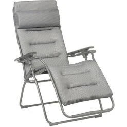 Lafuma Futura BeComfort Relaxation Chair, Light Grey / Titan