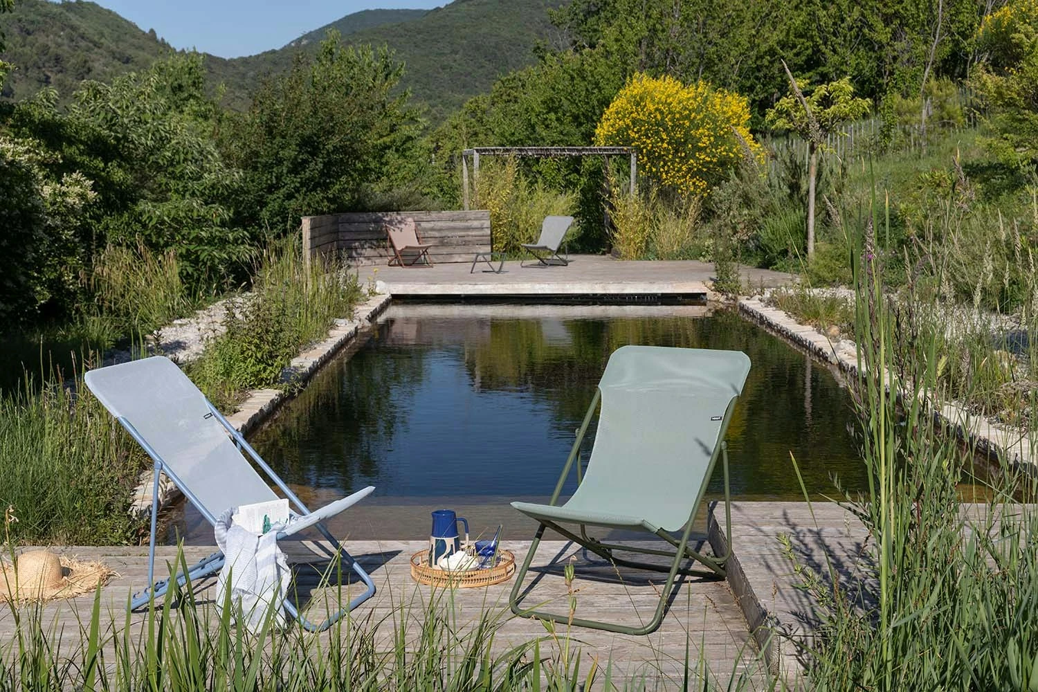 Lafuma Maxi Transat Colorblock Batyline® Iso Ligstoel, Moss 6 Lafuma Maxi Transat Colorblock Batyline® Iso Ligstoel, Moss - Afbeelding 4