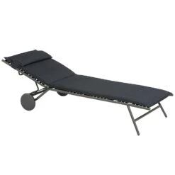 Lafuma Miami II BeComfort® Ligbed, Donkergrijs -Tuin Verkoop lafuma sunbed miami bec 2023 silver titane 19