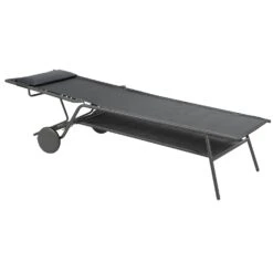 Lafuma Miami Batyline® Duo Hoog Ligbed, Obsidian -Tuin Verkoop lafuma sunbed miami high duo galet titane 19